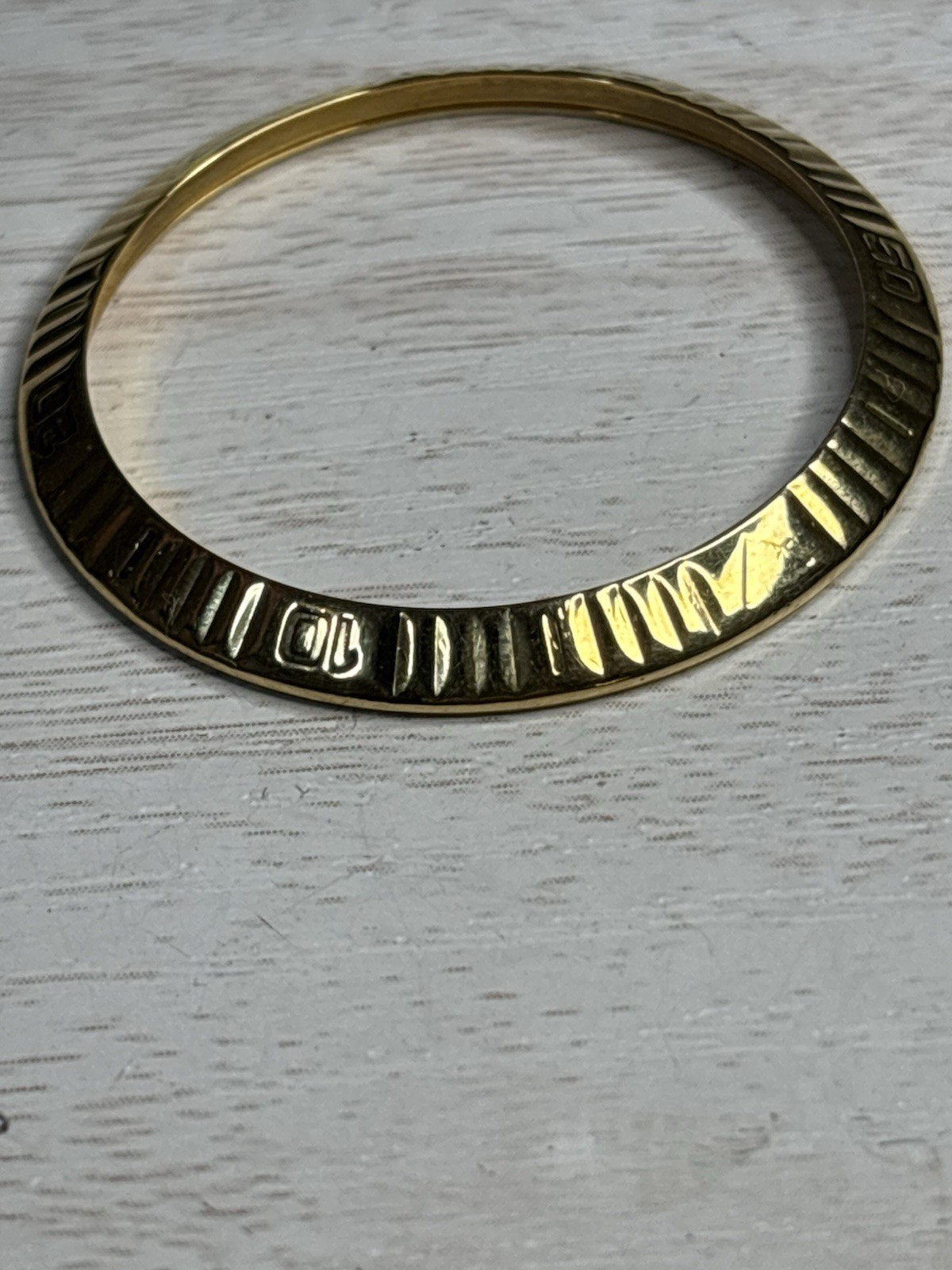 Genuine Rolex 116263 Datejust Turn-O-Graph Bezel, 18K Solid Gold, POLISHED