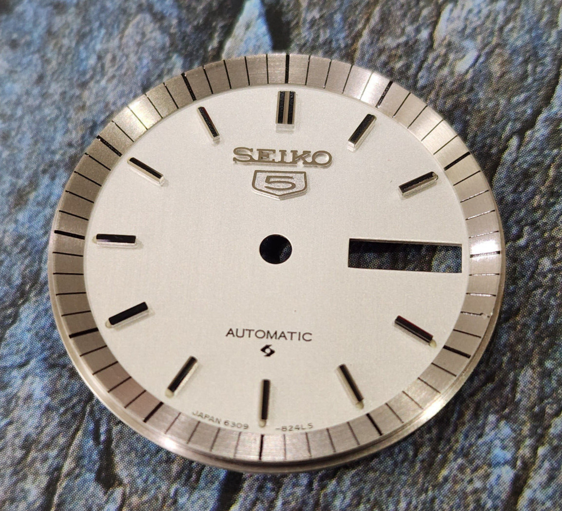 Nos Dial for Seiko 5 Automatic 6309 824Ls NOS Vintage Watch.