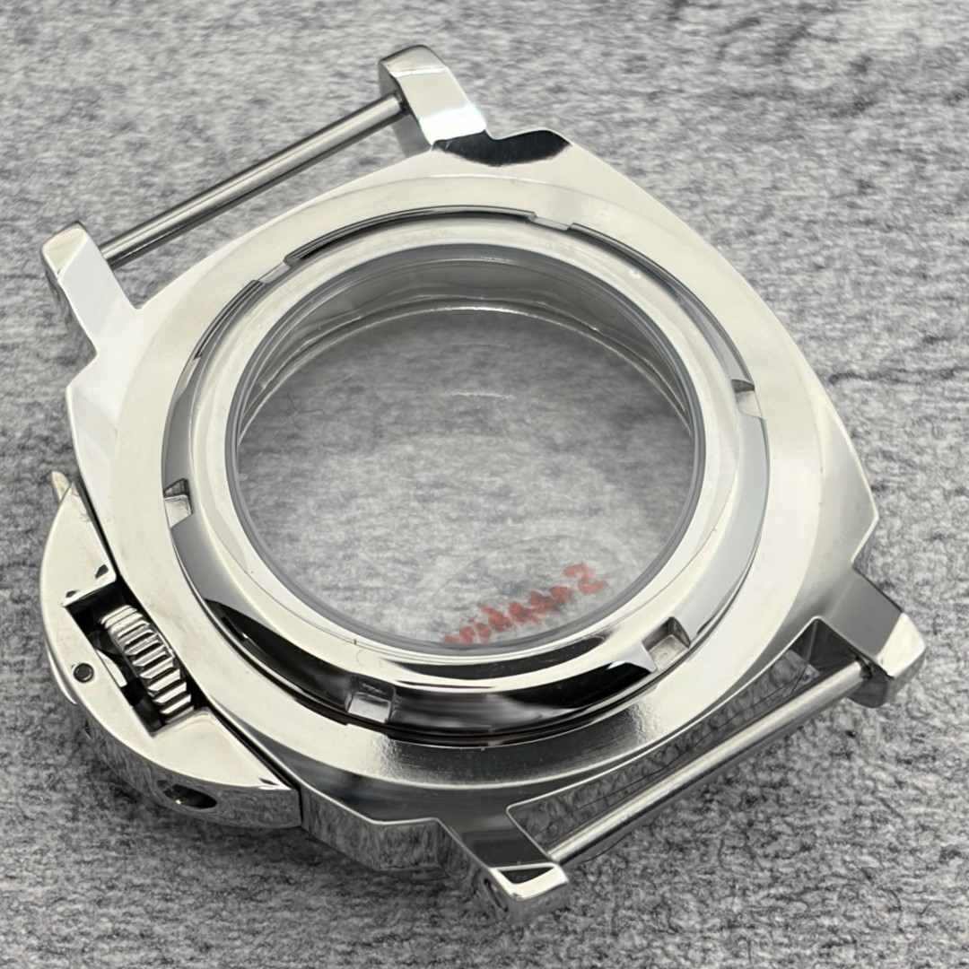 40mm Polished Silver Stainless Steel Watch Case Fits NH35 NH36 4R36 Movement DIY