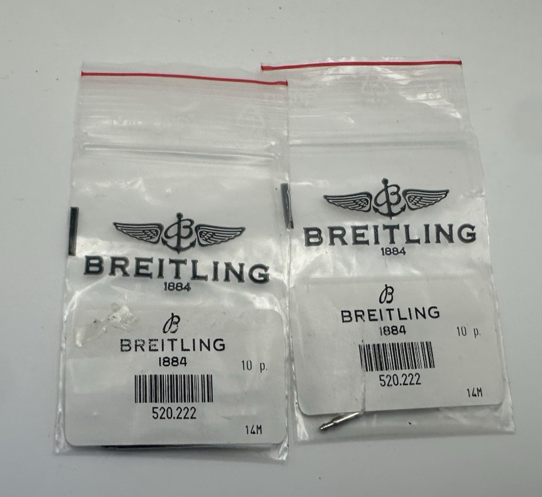 AUTHENTIC 2 PCS Breitling 22mm Spring Bar for Straps – # 520.222