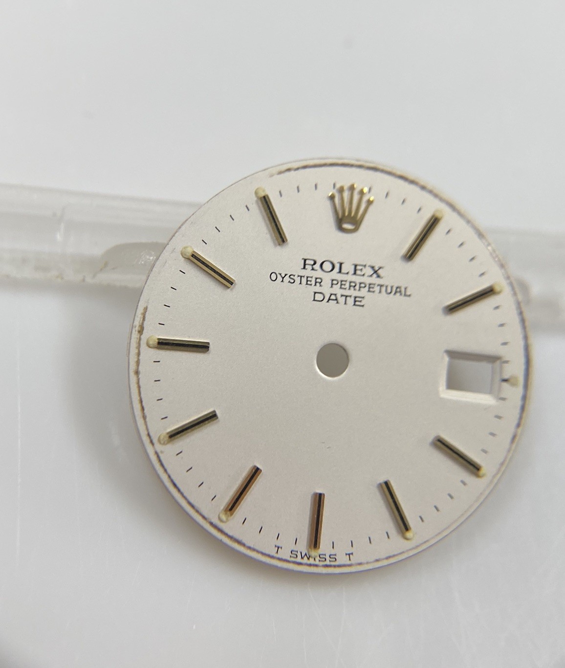 Genuine Rolex 26mm Oyster Perpetual Date 6917 Cal. 2030 2035 White/Gold Dial