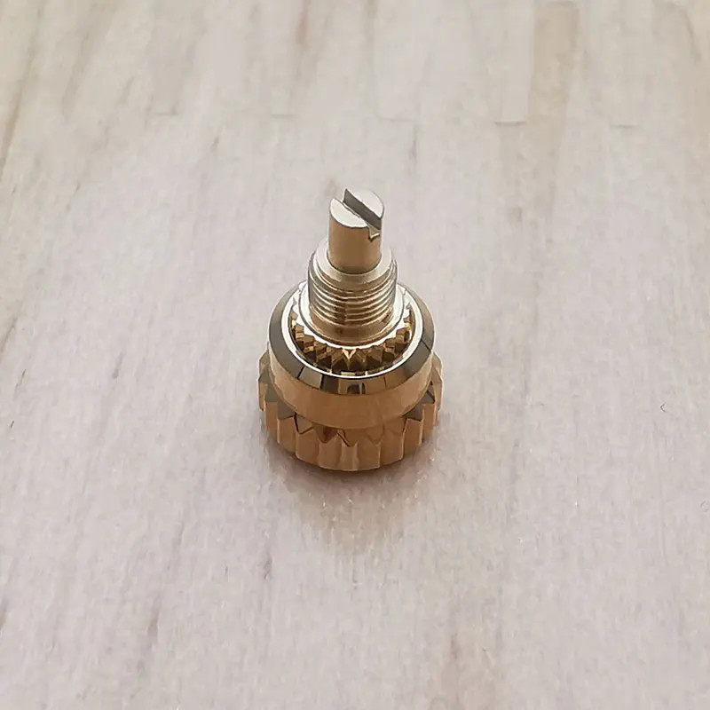 18K Solid Yellow Gold Pusher Button For Rolex Daytona 126508 116508 126518