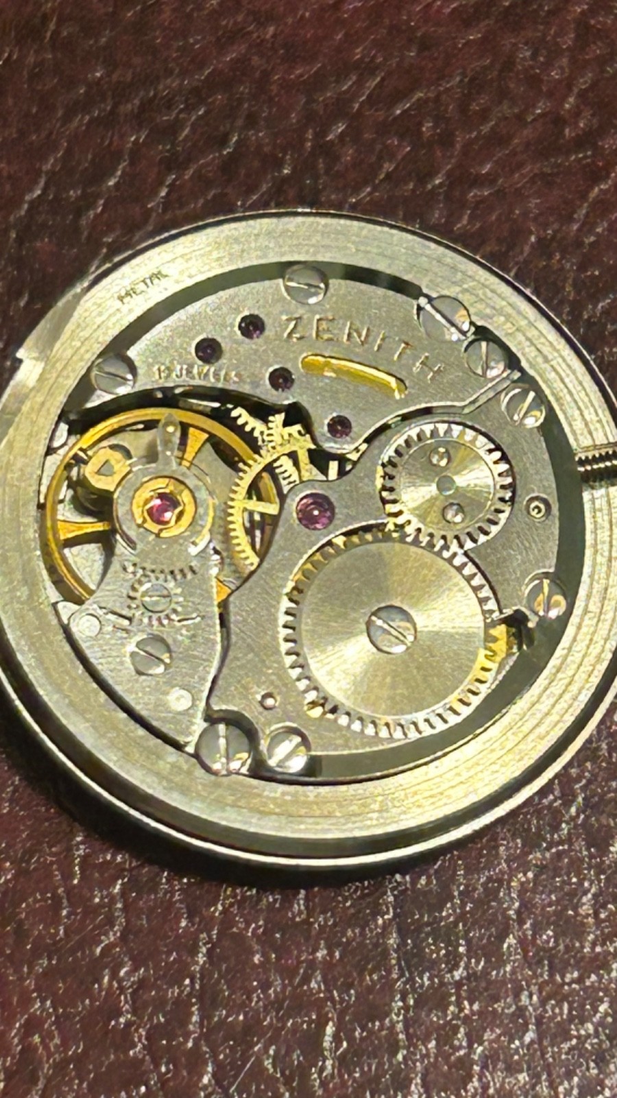 Original Zenith Movement, Dial & Hands, Original Crown