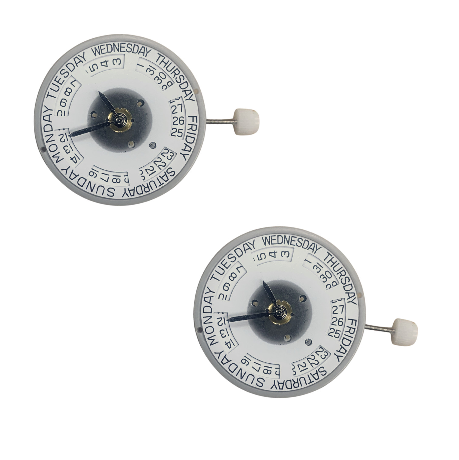 Automatic Watch Movement | Day-Date at 12 & 3 | 23-ligne / 29mm For ETA 2834
