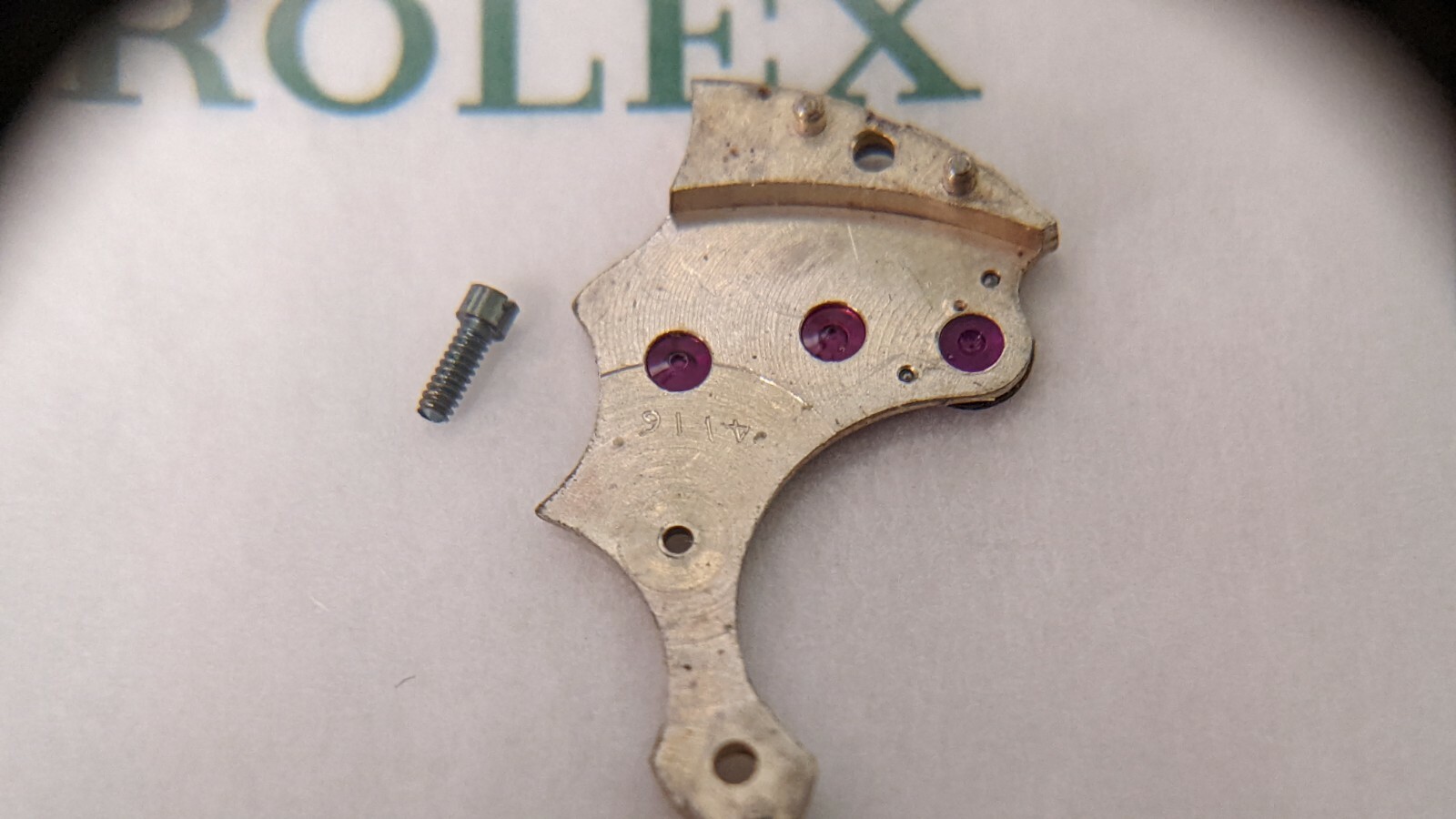 Rolex 26mm diameter Rolex patented size n-a 4116 CLICK AND SCREW.