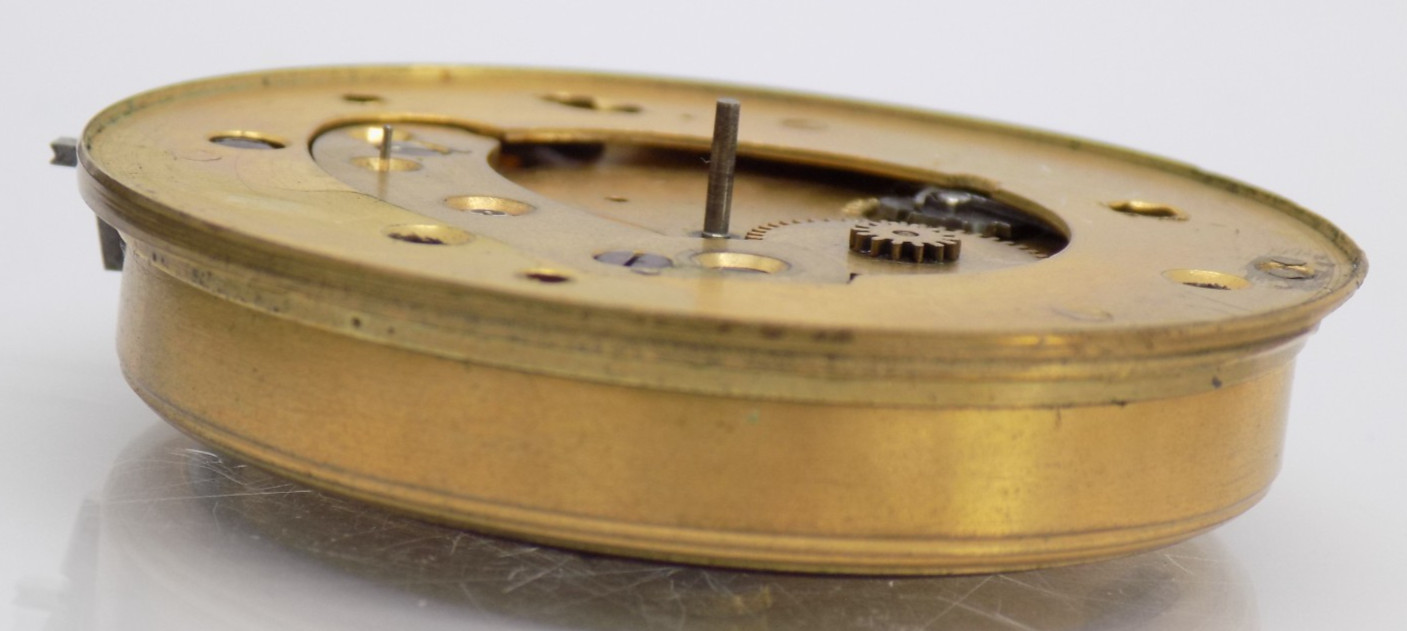 1805-1855 Joseph Johnson Verge Fusee Liverpool Pocket Watch Movement Part Key +