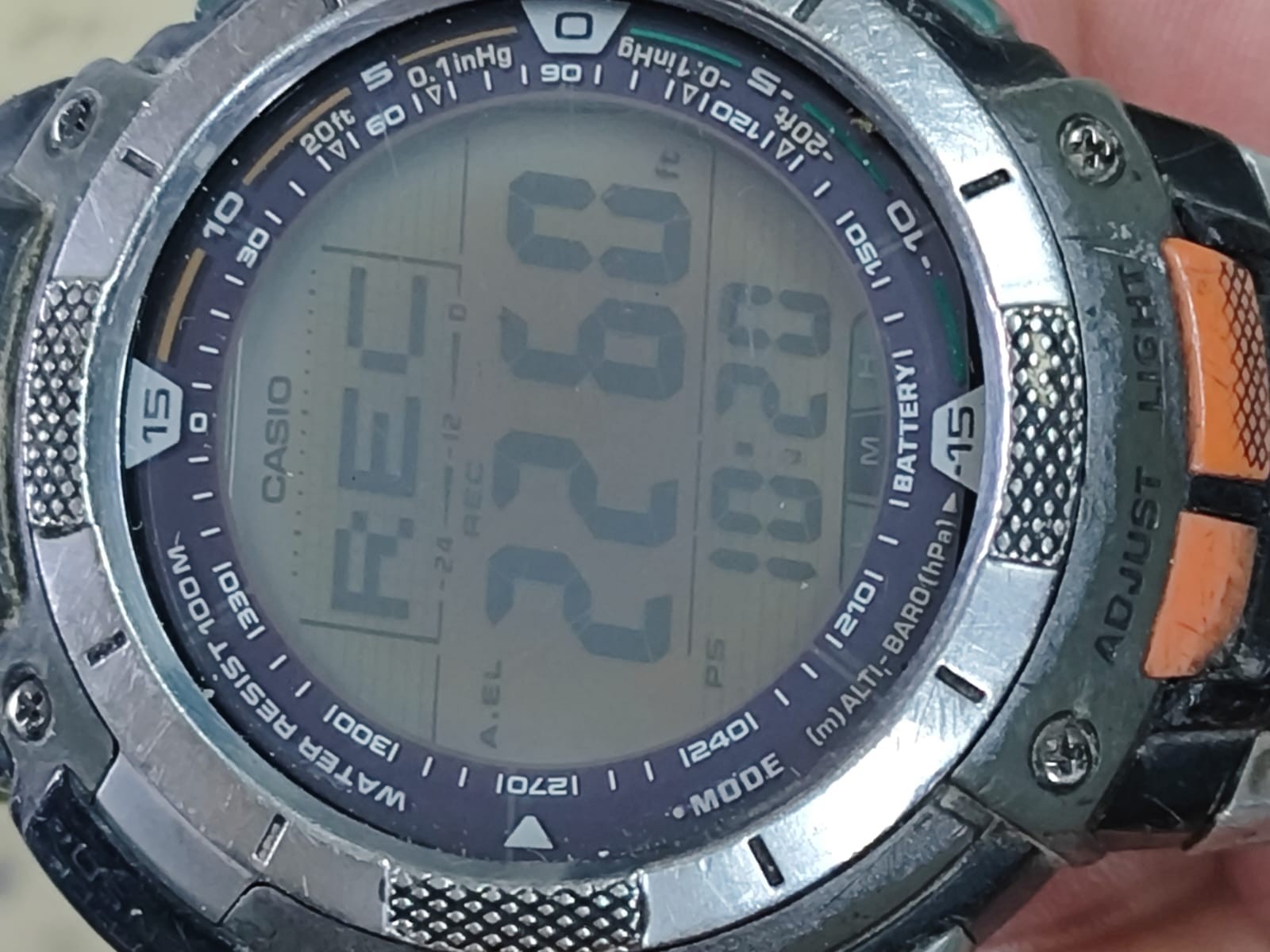 CASIO,PRO TREK,PRG-80 Mod 2894 Watch Vintage WORKING Y