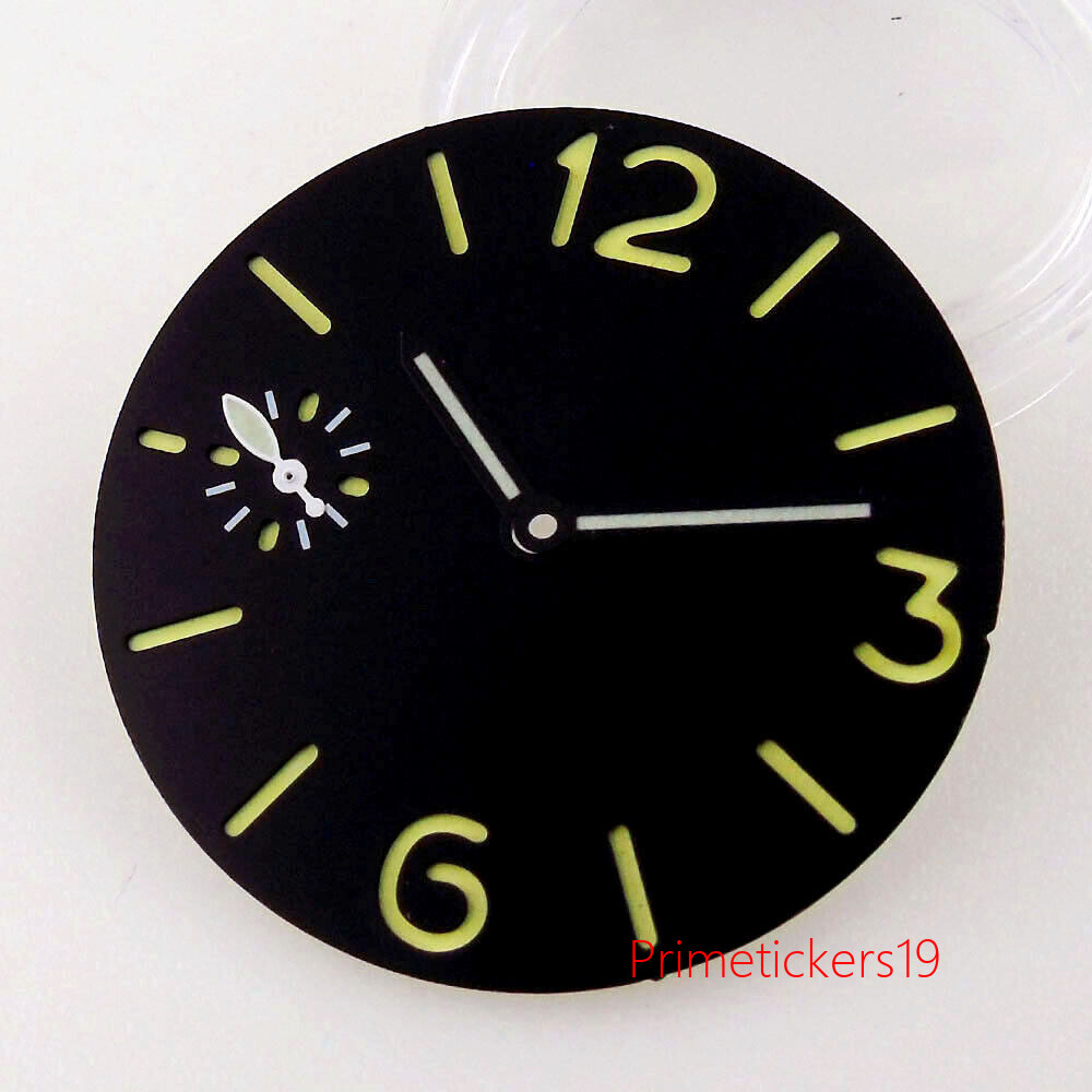 45mm Stainless Steel Watch Case Sandwich Dial Hands Fit ETA6497 6498 ST3600 3620