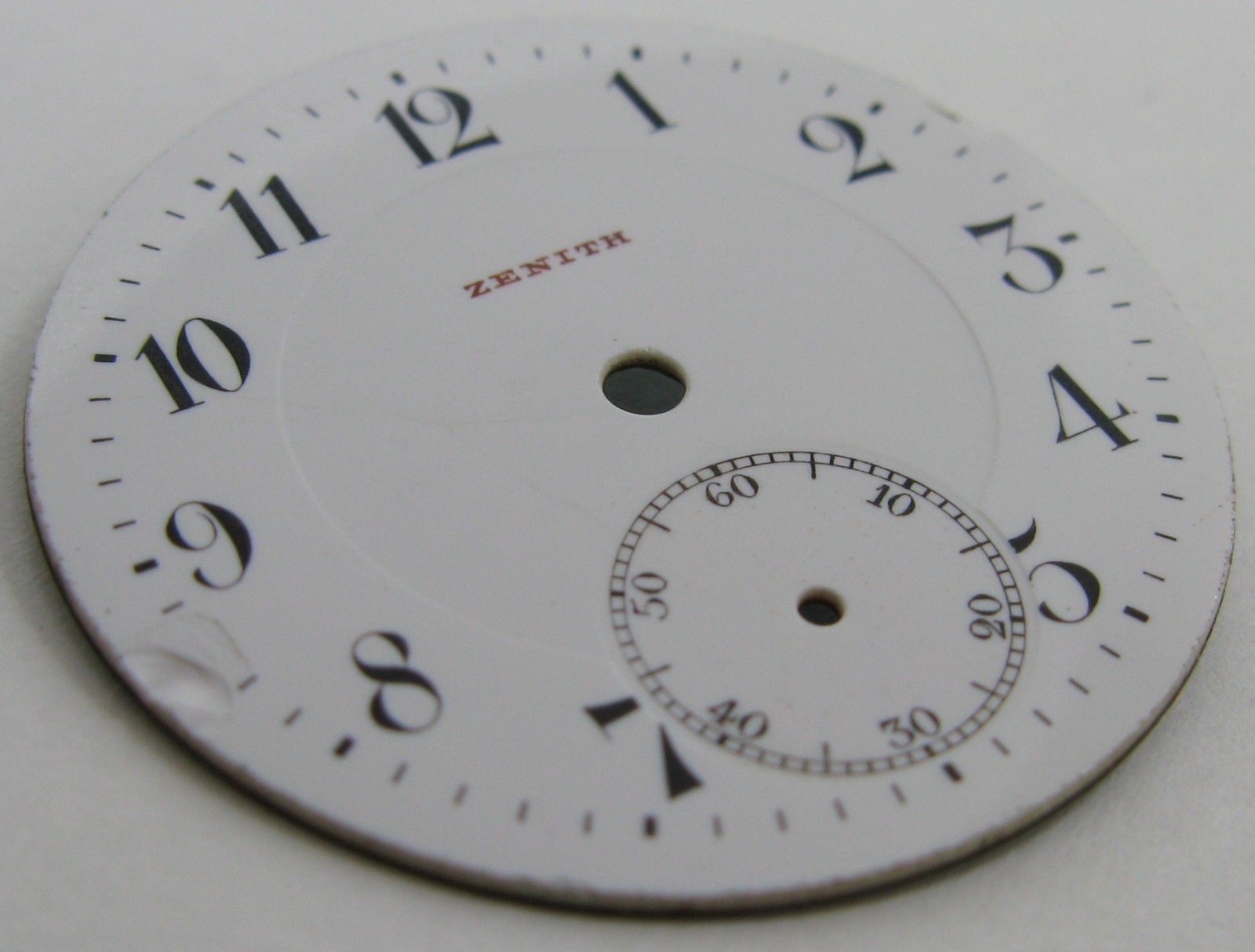 Zenith porcelain watch dial “damaged” part diameter 28.9 mm