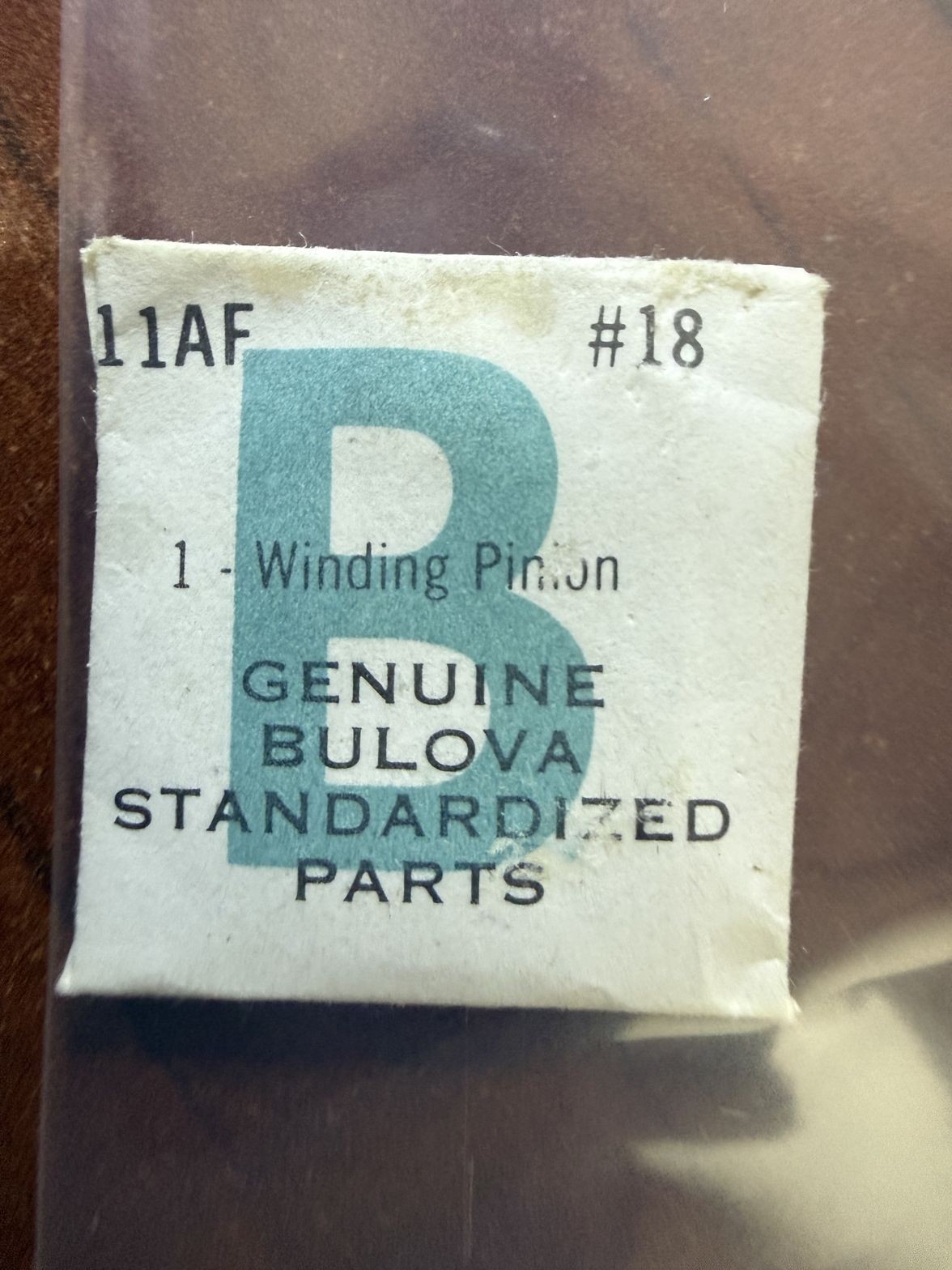 Bulova 11AF Winding Pinion #18 NOS Genuine Vintage Watch Part New Old Stock