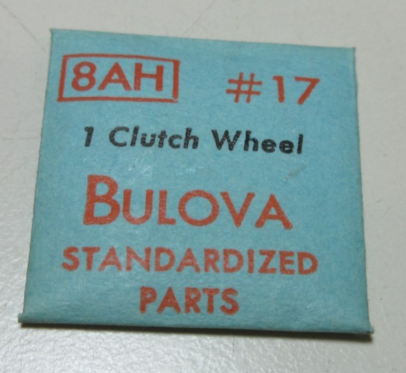 BULOVA CLUTCH WHEEL 8AH #17 WATCHMAKER REPLACEMENT PART #304