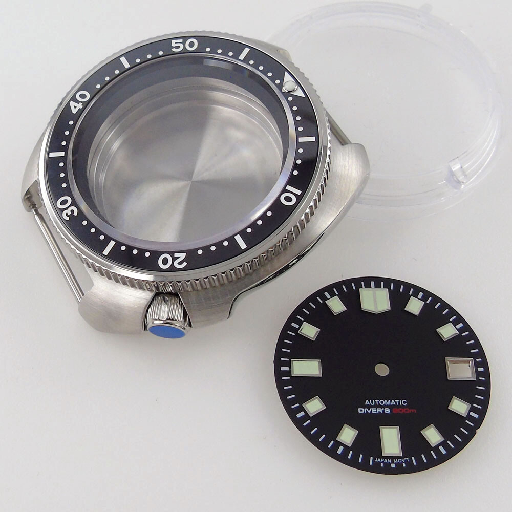 Sapphire Watch Case Ceramic Bezel 200m Water Resistance For NH35A NH36A movement