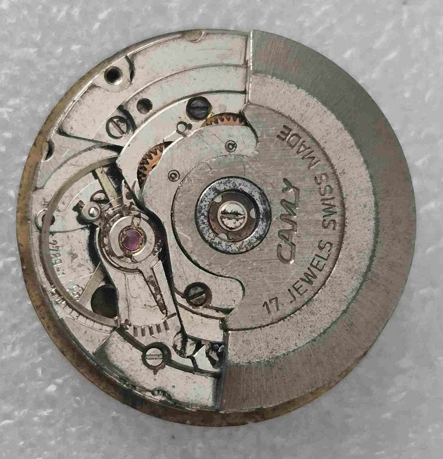 VTG CAMY Movement & Dial. Cal: ETA 2789-1. For Parts