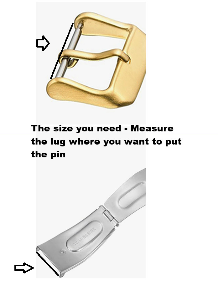 10 pcs x 16 mm Watch Spring Bar Pin 1.8 mm Diameter 0.9 mm Tip Stainless Steel