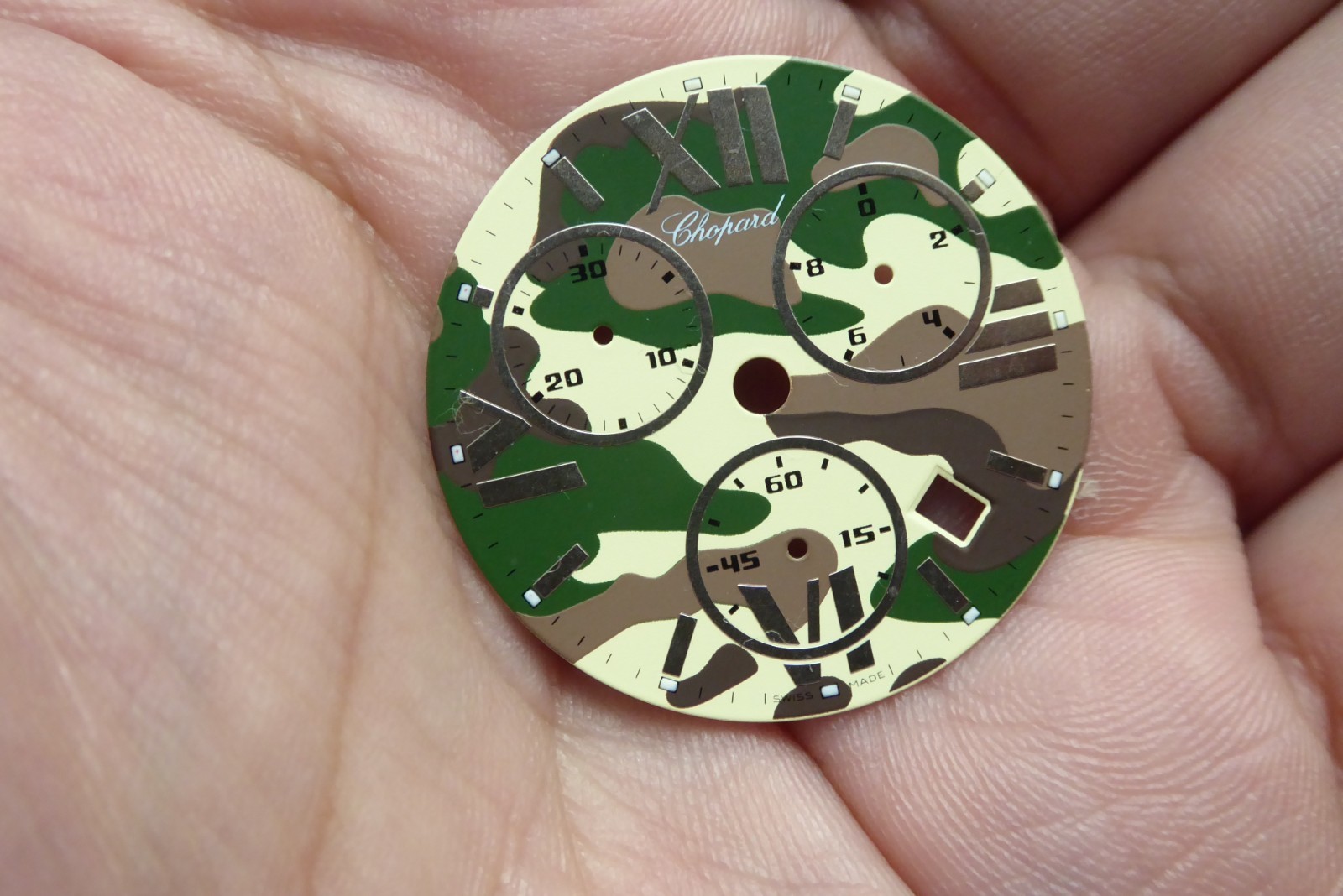 Chopard Happy Sport Chronograph Rare Military Camouflage Dial