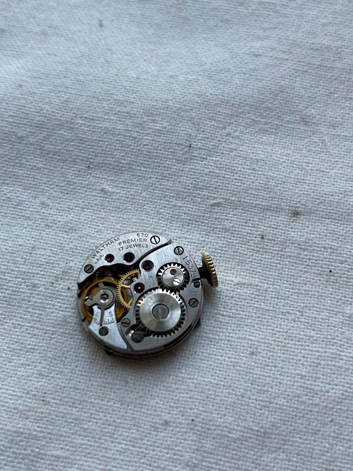 Waltham Premier 670 – movement for ladies watch RUNS, lot 1606