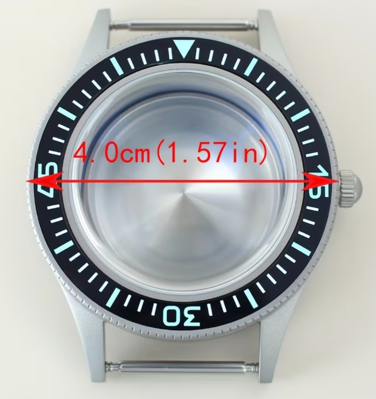 Retro Stainless Steel Sapphire Glass Solid Watch Case Ceramic Bezel For NH35/36
