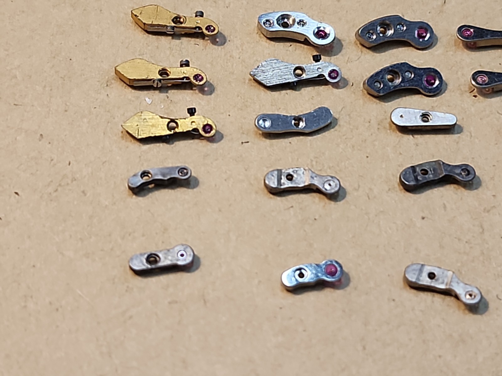 Lot Of Mixed Wristwatch Bridges Movement Parts Spares Repairs