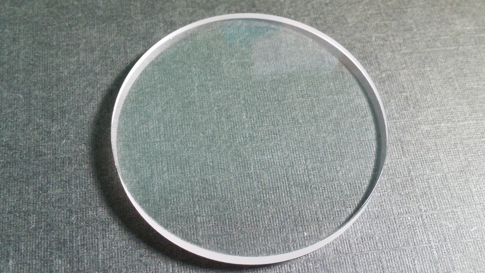 Unbranded Sapphire Crystal 38.50mm x 3.3mm slight domed top, flat bottom