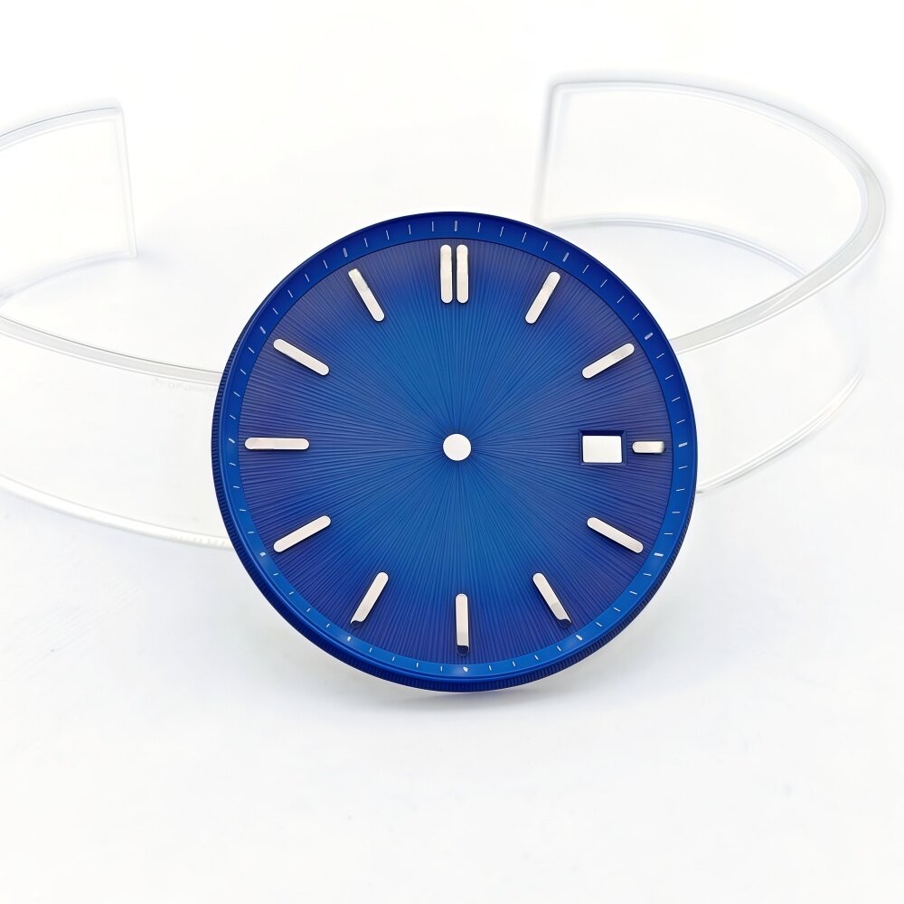 29mm/35mm dial with a brushed finish for NH35 mechanical watch conversion kits