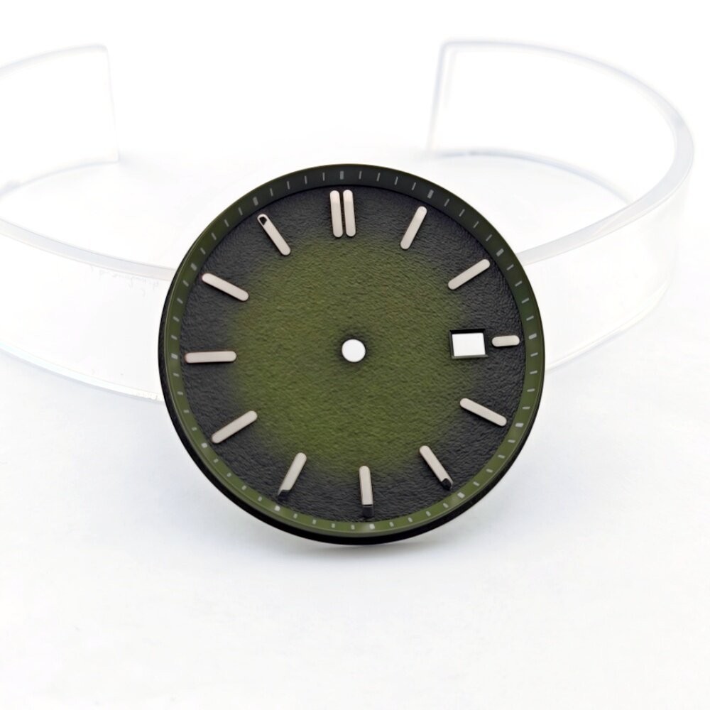 29mm/35mm dial with a brushed finish for NH35 mechanical watch conversion kits