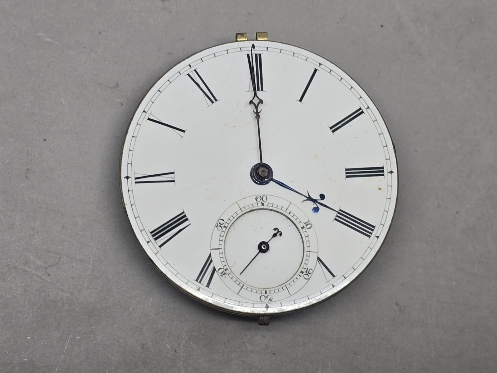 No. 1771 Keywind James Wood Glasgow Pocket Watch Movement Good Balance & Springs