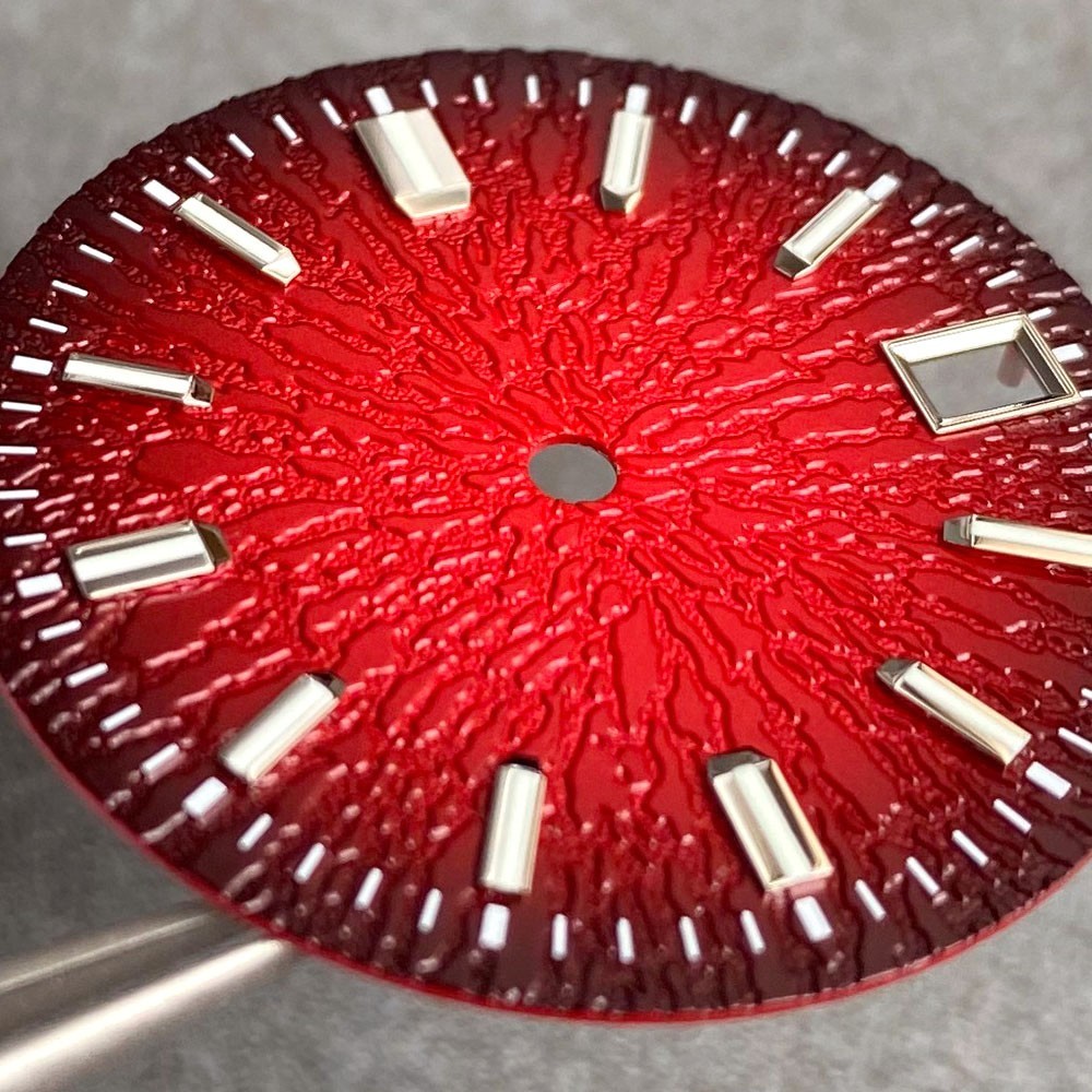 29mm NH35 Textured Watch Dial Luminous for NH36 NH38 NH70/71/72 4R35/36 MOD Dial