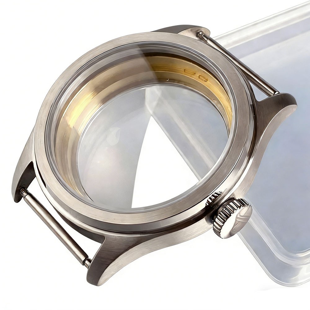 38mm Bow Sapphire Glass Vintage Watch Case For Japan NH35 ETA2824 PT5000 Watch