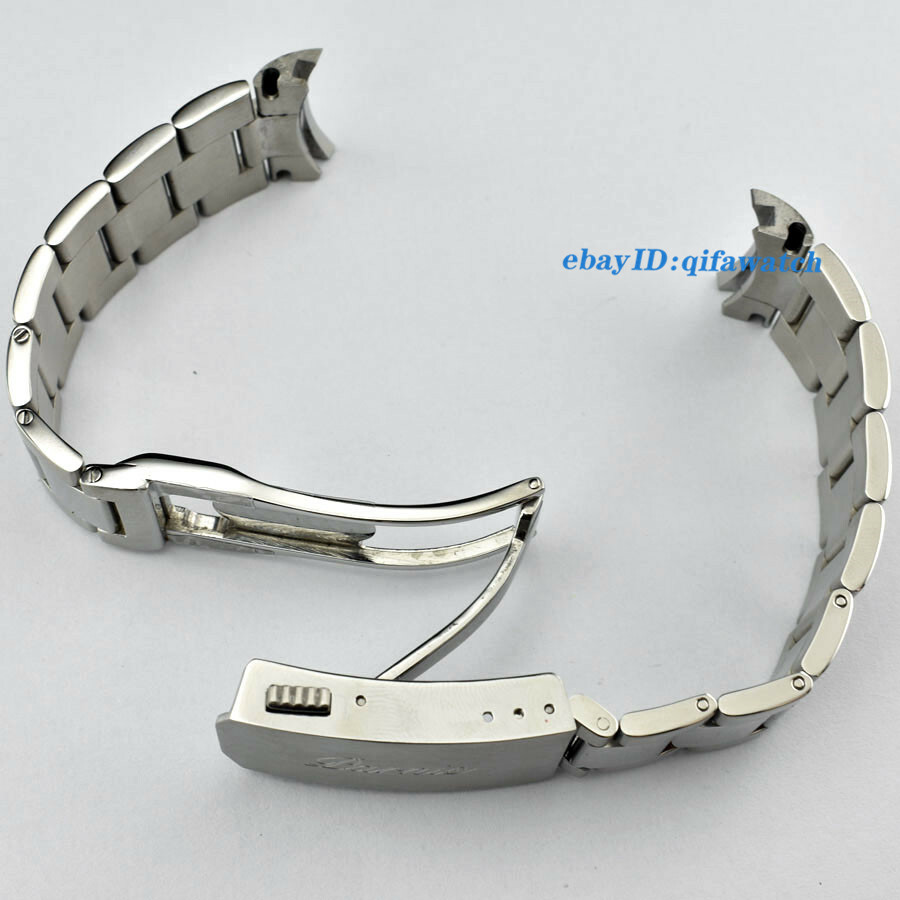 P741 Parnis 20mm 316L Solid Stainless Steel Brushed&Polished Watch Band Bracele
