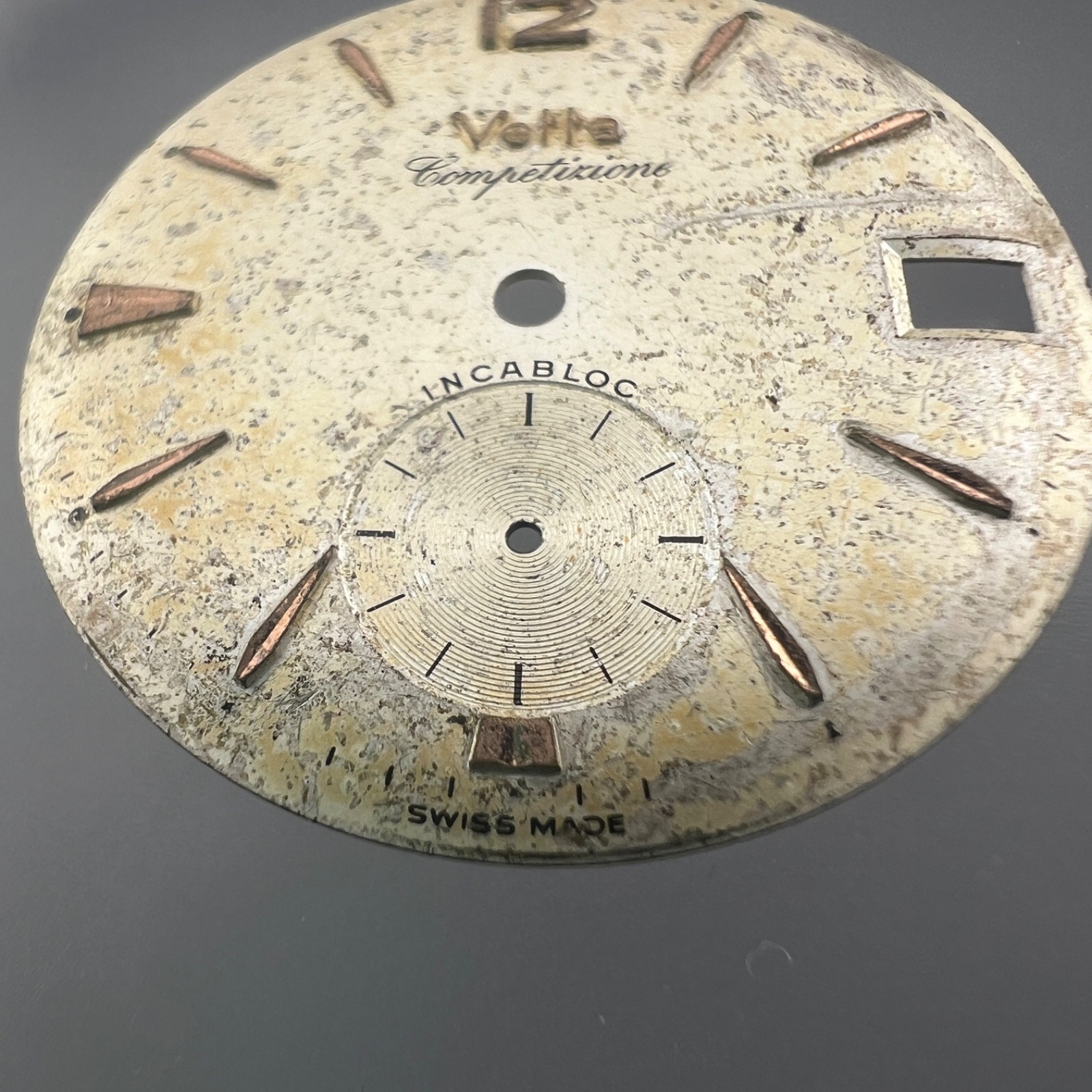 Vetta Competition Swiss Made Watch Dial 30.3mm No Hour Markers