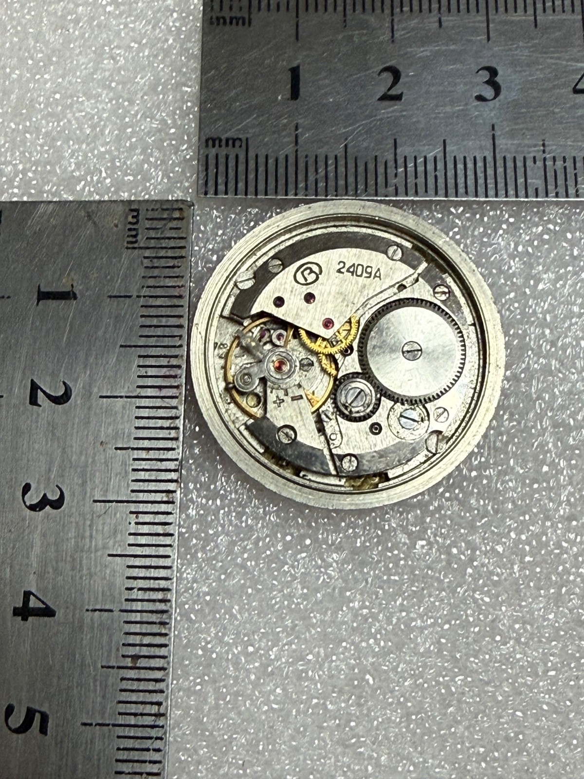 Watch movement USSR Vostok Cal.2409A plus Dial.For parts.