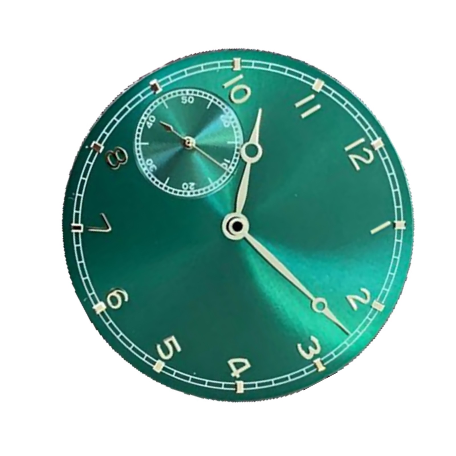 37mm Green Watch Dial Plate With Hands Parts for ETA 6497 ST3600 Movement Watch