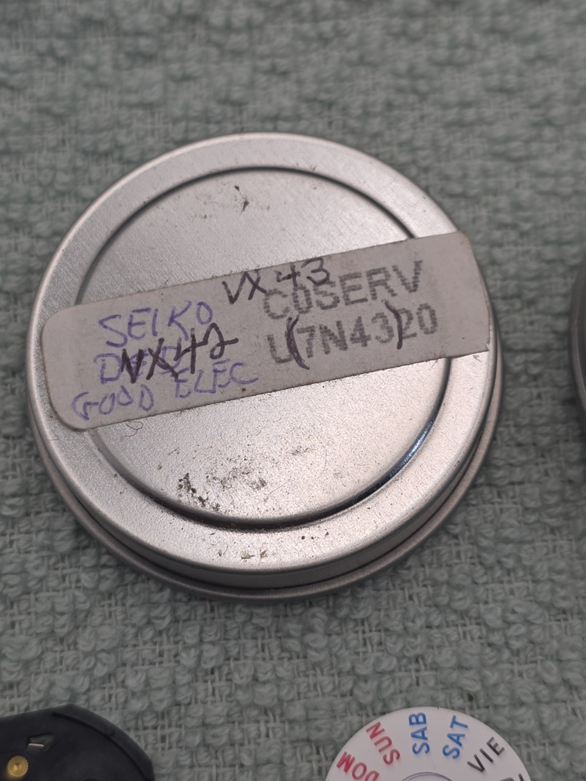 Seiko VX42 VX43 Quartz Watch Movement and Parts