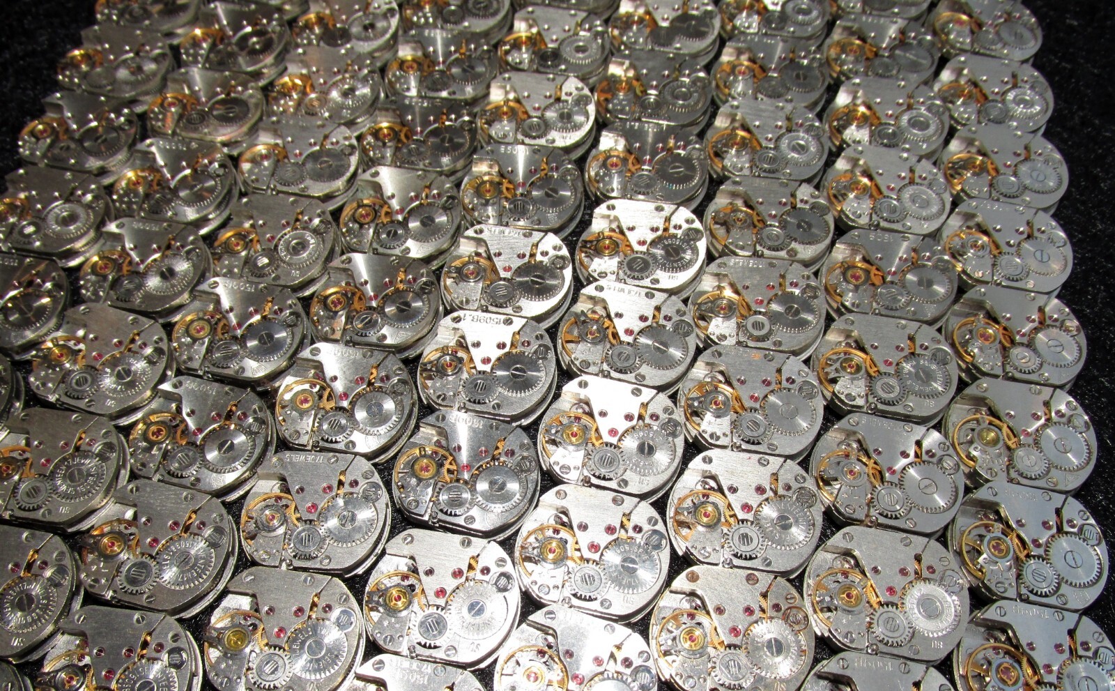 Lot 70 vintage ladies watch movements 16×13 mm Zarja Steampunk Art or repair DIY
