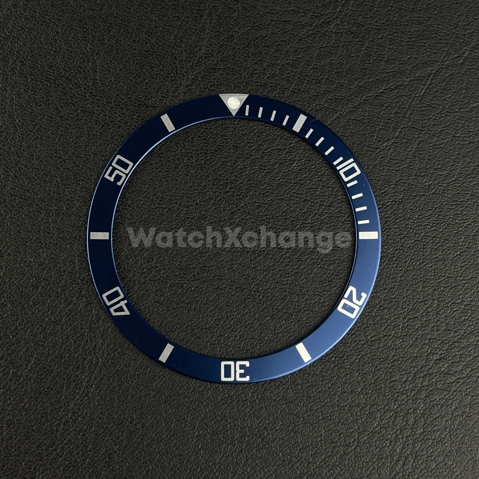 Blue & Silver 39mm Flat Aluminium Bezel Insert For Divers Watch Seiko Mod Turtle