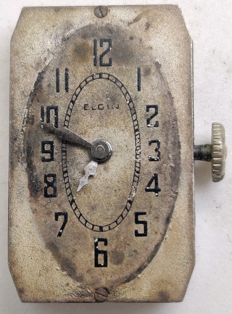 Vintage 1928 Elgin Grade 484 15 Jewel 18/0s Wrist watch movement For Repair