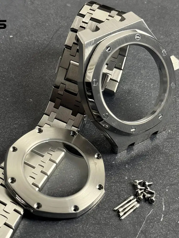 42mm PVD Steel Octagonal Case Mod Bracelet Sapphire Back NH34/35/38/70/72