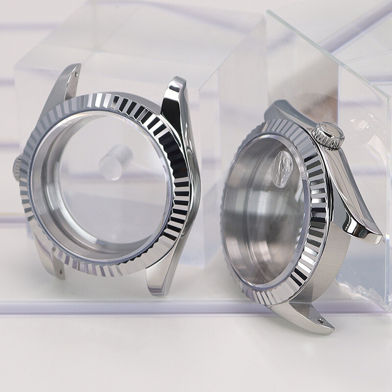 stainless steel Explorer Watch Case nh35 Sapphire Glass For Seiko NH35 Movement