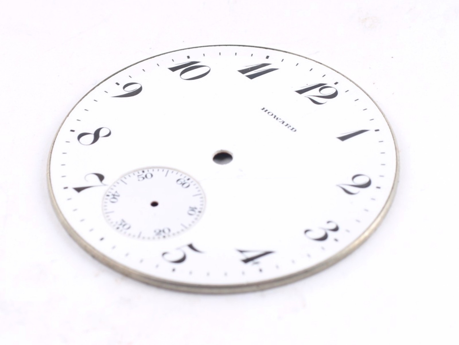 Howard Pocket Watch Porcelain Dial 14 size-BD-251