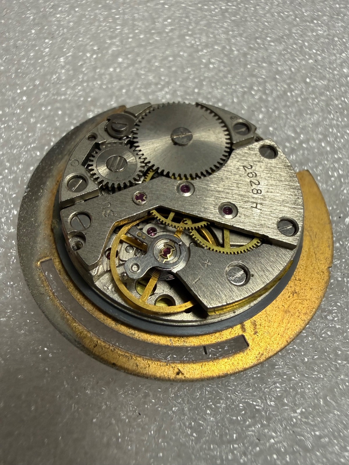 Watch movement USSR Raketa Cal.2628.H. plus Dial. For parts .