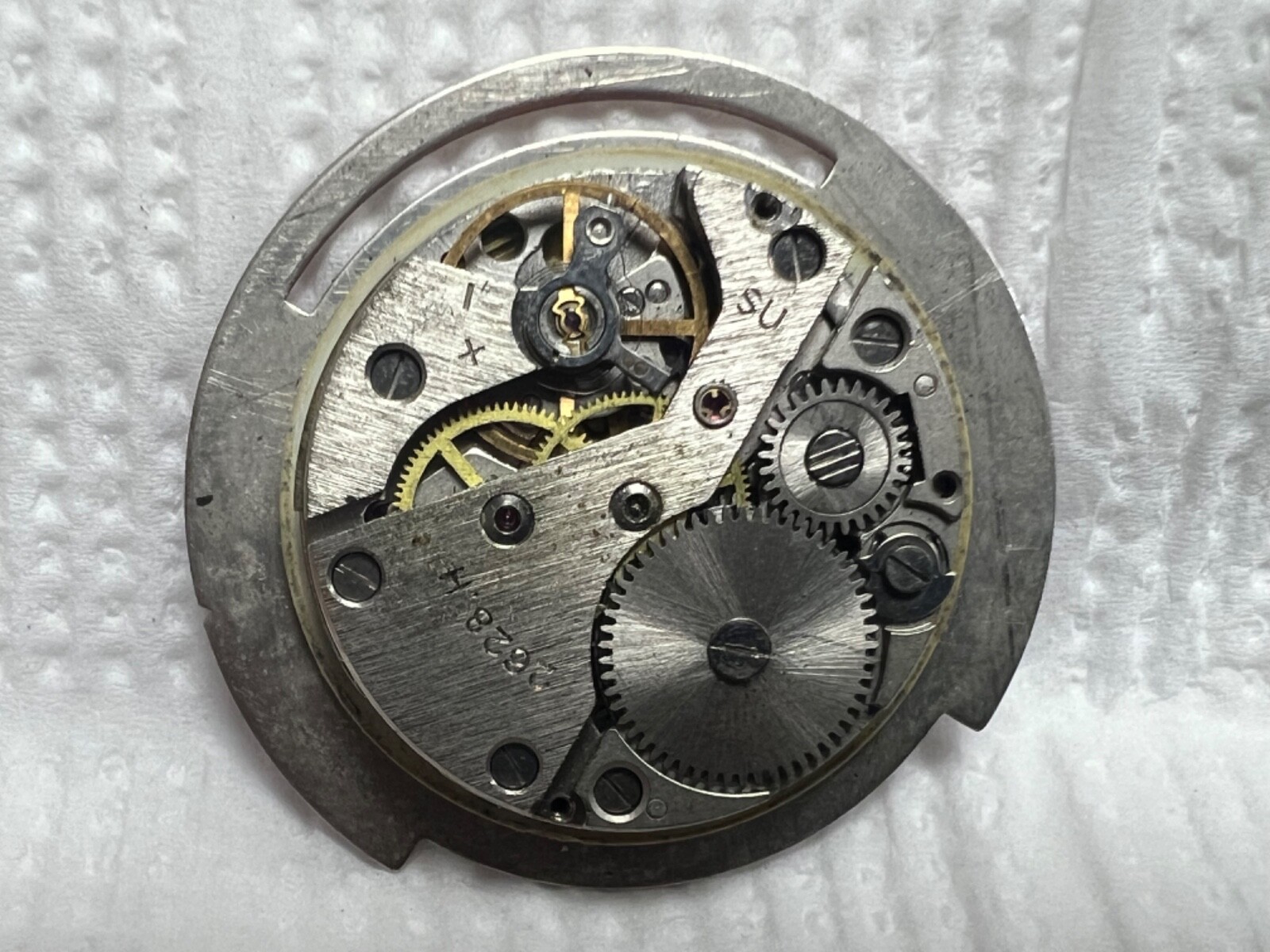 Watch movement USSR Raketa Cal.2628.H. plus Dial. For parts .