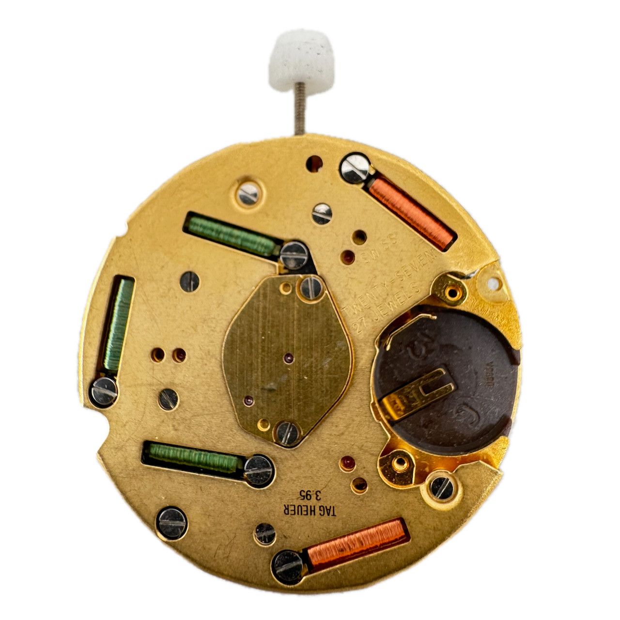 Vintage 30mm Tag Heuer 27 Jewel Quartz Men’s Wristwatch Movement ETA 251.262