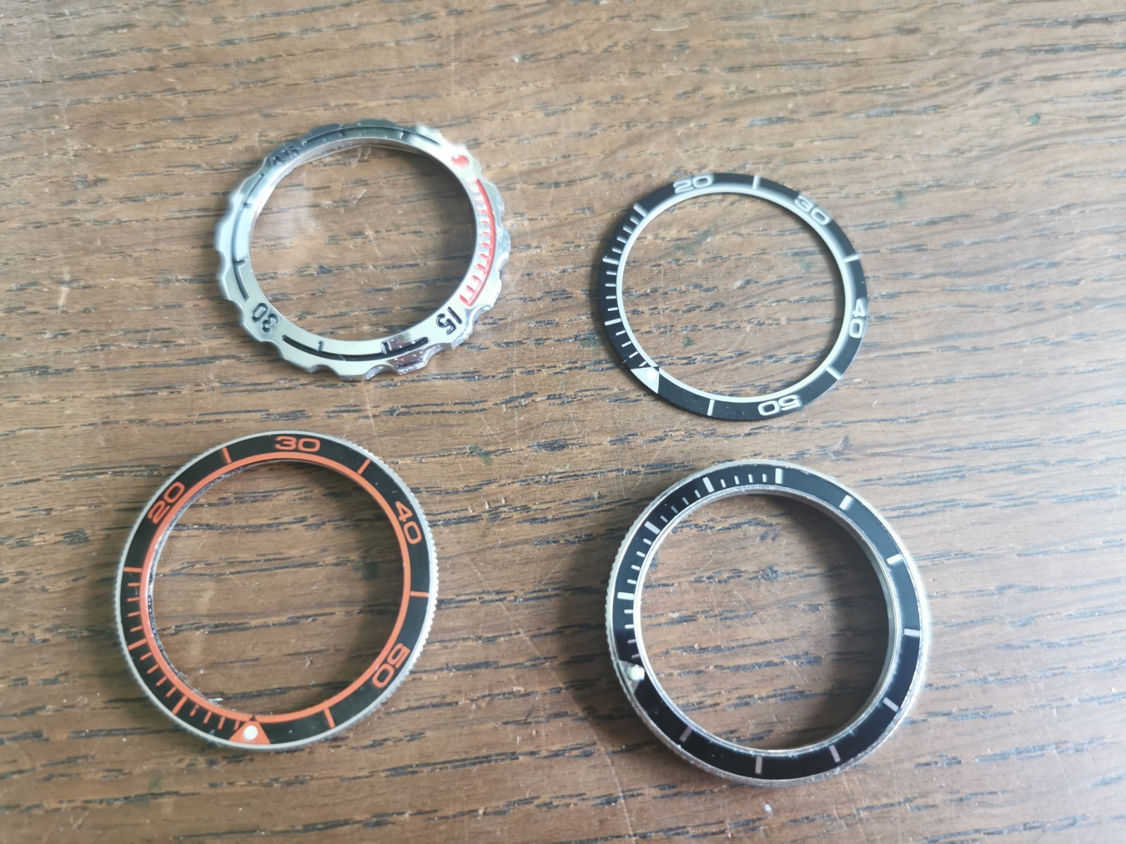 Vostok Amphibia Watch Bezels / Inserts, Used, Watchmaker Parts #T144