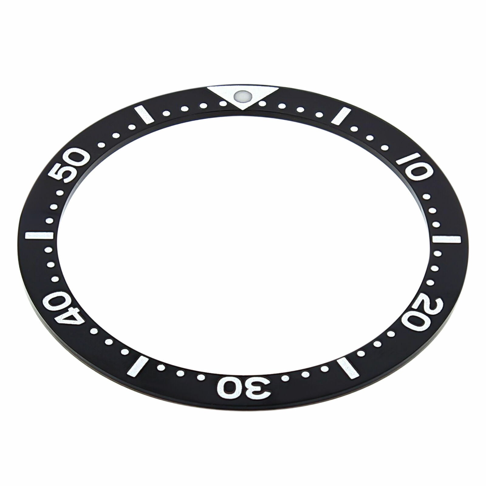 BEZEL INSERT FOR SEIKO DIVER LARGE 6105-8000 6106-8150 37 X 31.50 WATCH BLACK