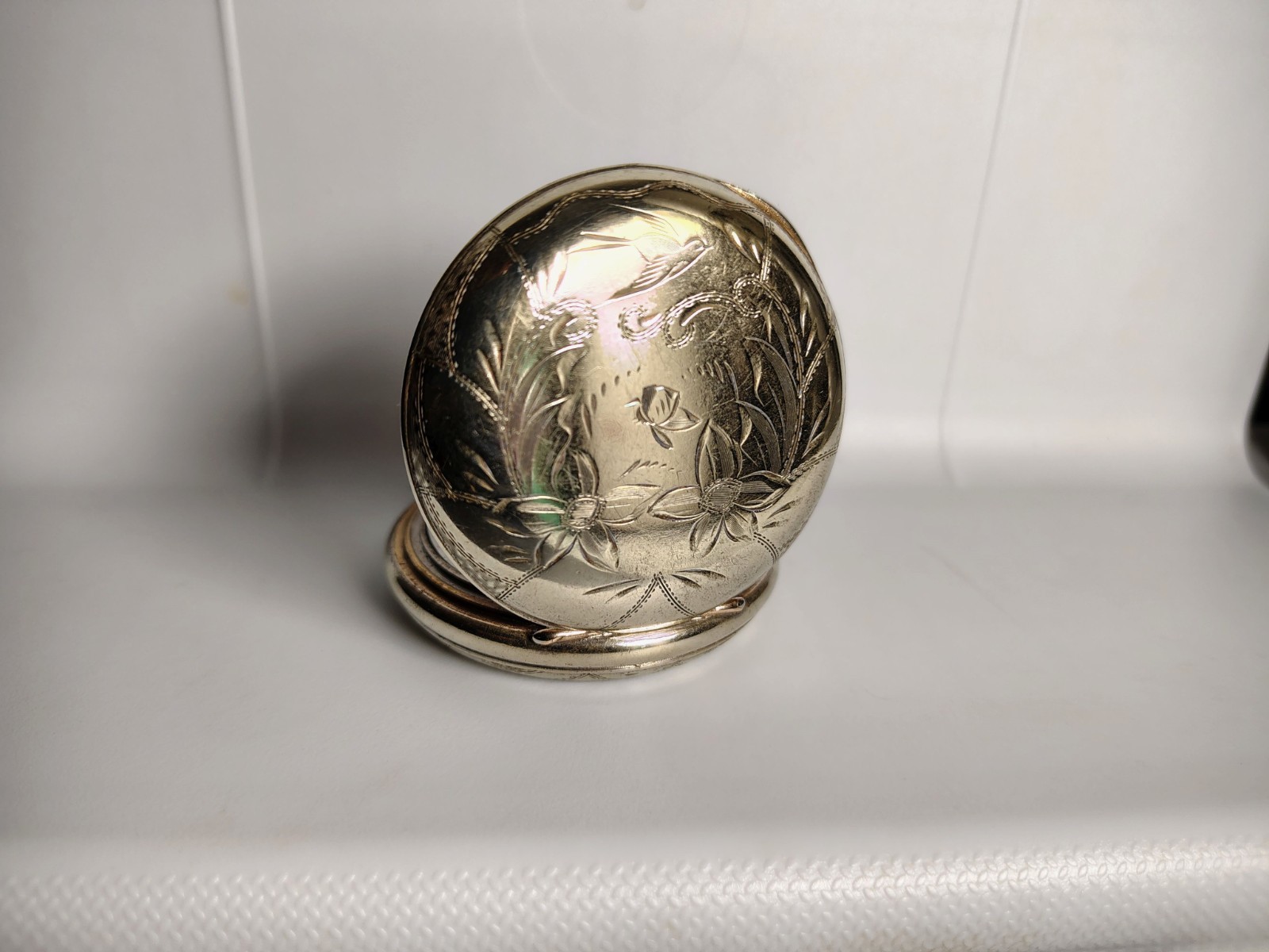 55 MM 18s EUREKA Classy Fine Finish Floral Decoration Pocket Watch Case