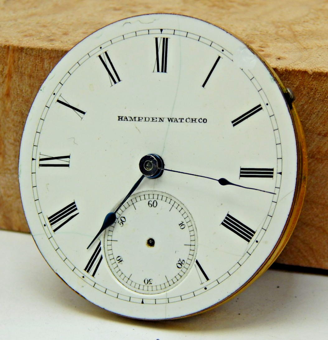 Antique 1883 Hampden No. 56 18s 15 jewel pocket watch movement Railroad Grade