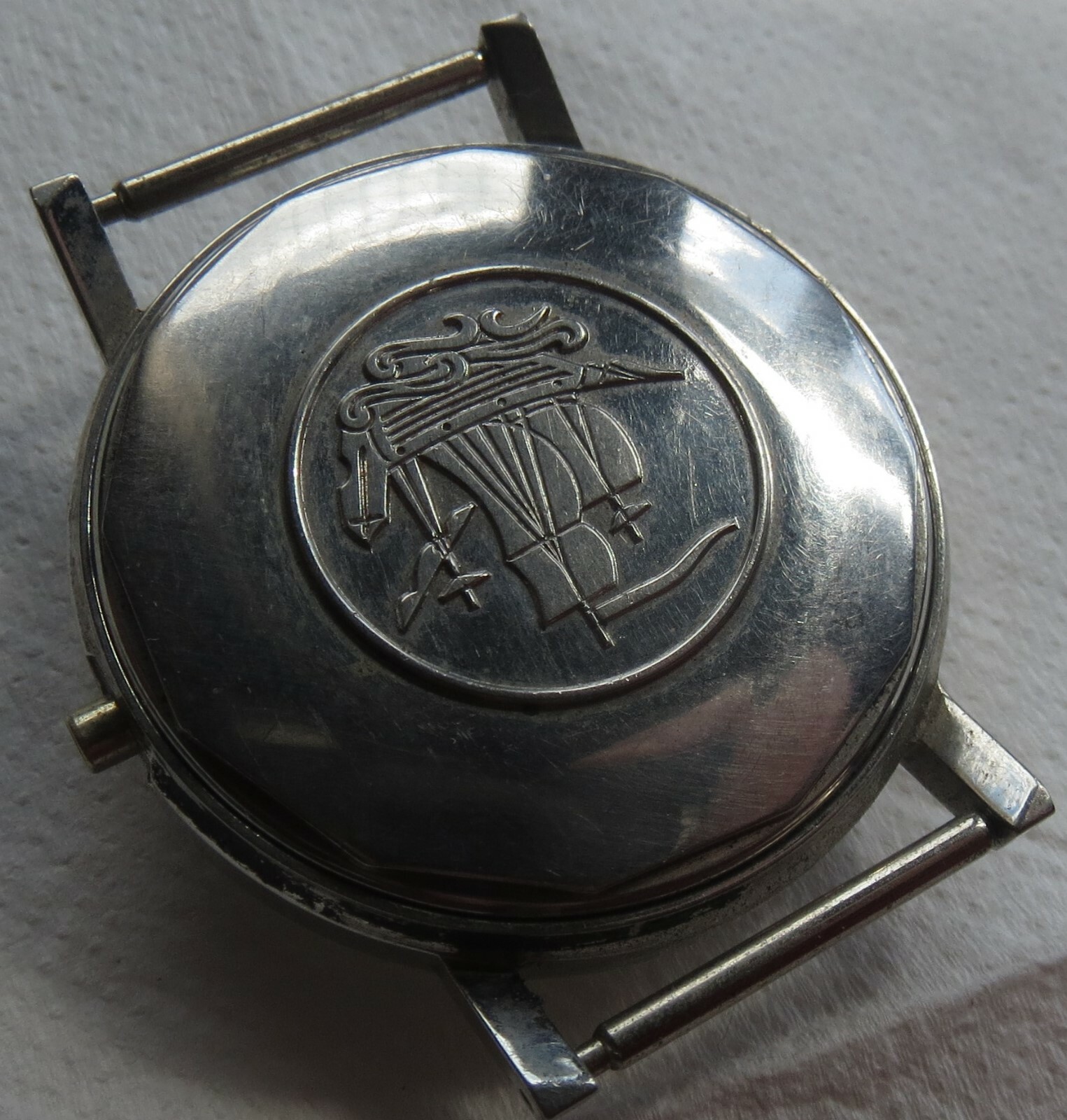 Tissot mens wristwatch steel case screw back Ref. 44512-1 35 mm. in diameter