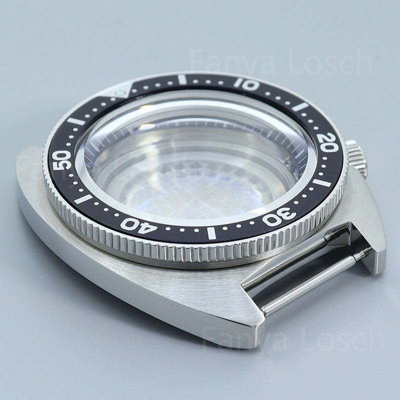 41mm Silver Watch Case Modify turtle SKX Mod Sapphire 10ATM For Seiko NH34 35 36