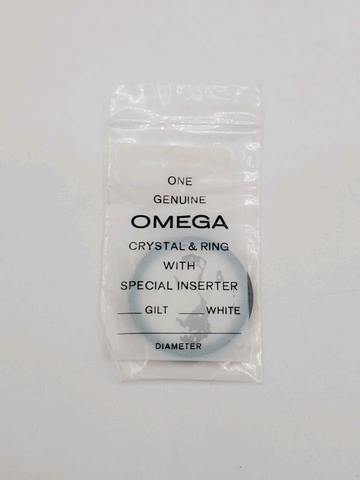 Genuine Omega Speedmaster Crystal With Integrated Tension Ring Flat Profile NOS