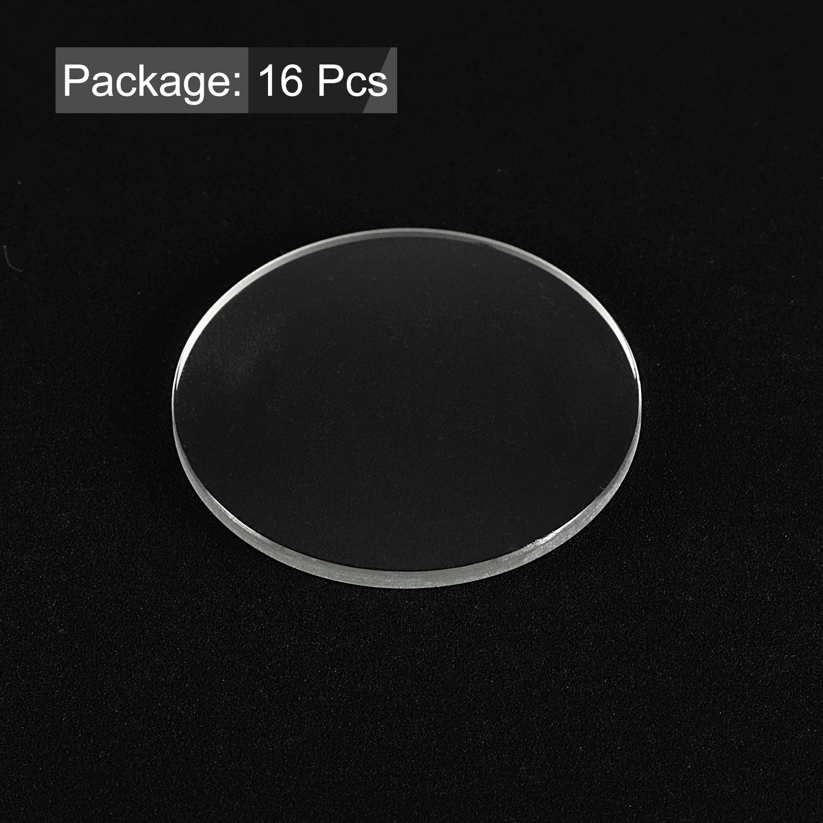 16pcs Watch Crystal Glass Lens 28mm Single Dome Round Glass Watch Face Crystal